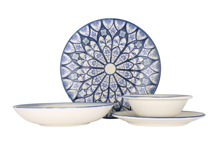 Bonna Set de vesela (Medium) - Esnaf - 24 bucăți - 6 persoane - Porţelan