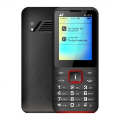 Telefon Mobil iSEN F23, Negru Rosu, 4G, Ecran de 2.4 , 48MB RAM, 128MB ROM, Radio FM, BT, Camera de 8W, Dual SIM Hybrid, Baterie de 1800mAh