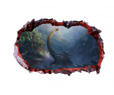 Sticker decorativ cu Dinozauri, 85 cm, 4400ST-1 foto
