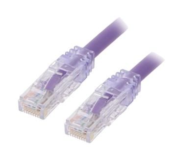 Patch cord violet TX6A&amp;trade; 10Gig U/UTP 6a 0,5m foto
