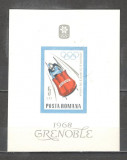 Romania.1967 Olimpiada de iarna GRENOBLE-Bl. TR.234, Nestampilat