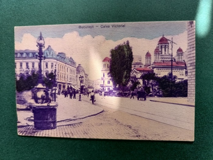 ilustrata tip carte postala , Calea Victoriei ,Editura Librariei SOCEC , STARE EXCEPTIONALA ,Necirculata