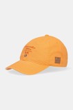 Aeronautica Militare șapcă de baseball din bumbac culoarea portocaliu, cu imprimeu, HA1204CT2476