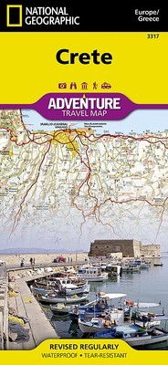 Crete, Greece Adventure Travel Map foto