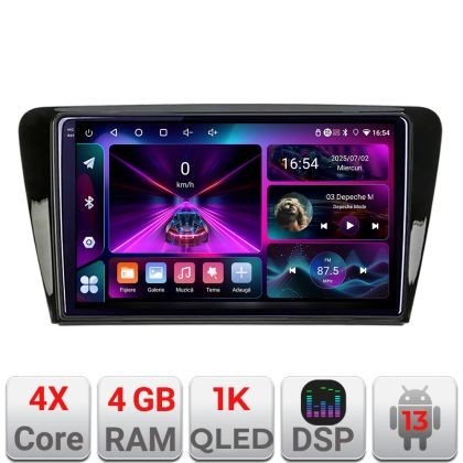 Navigatie Skoda Rapid Seat Toledo 2013+ Android radio gps internet 4+64 InCell Display 1K Kit-rapid+EDT-E209-RK V1 CarStore Technology