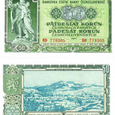 Cehoslovacia 50 Korun 1953 P-85a UNC