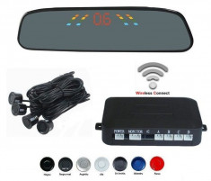 Senzori parcare cu display in oglinda wireless s306w Tuning-Shop foto