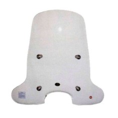 Parbriz mare (inalt) transparent Piaggio Liberty (97-05) 2T-4T AC 50-125-150cc - tije fixare cromate
