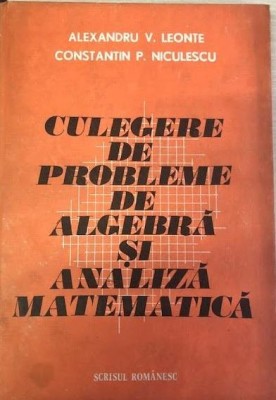 Culegere de probleme de algebra si analiza matematica foto