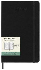 Agenda 2025/2026 - Moleskine Classic 18 Months Weekly Planner - Hardcover, Large (Black) | Moleskine