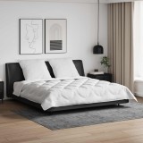 vidaXL Duvet pentru toate sezoanele cu pernă 3 pcs Alb Microfibră 3377626