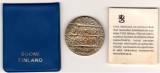 SV * Finlanda 10 MARKKA 1970 * Centenar Nastere Presedinte Paasikivi * UNC cu certificat autenticitate, Europa, Argint