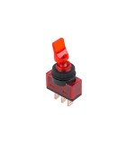 Intrerupator ON-OFF 12V 20A ASW-14D rosu cu retinere, Oem