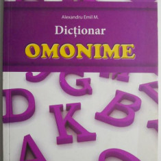 Dictionar omonime – Alexandru Emil M.