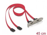 Bracket 2x SATA intern la 2x eSATA extern, Delock 65116