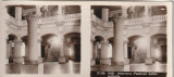 Fotografie stereoscopica-Iasi,Interiorul Palatului Administrativ, Alb-Negru, Romania 1900 - 1950, Cladiri