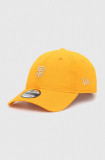 New Era șapcă de baseball din bumbac culoarea portocaliu, cu imprimeu, SAN FRANCISCO GIANTS