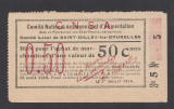 A2607 Belgium Belgia Bon 50 centimes 1916