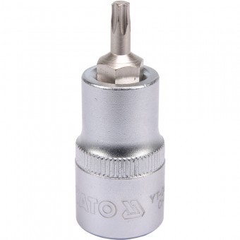 Bit Torx T25 cu adaptor Yato YT-04311, 1/2&amp;quot;, 55mm, Cr-V foto