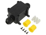 Conector Alimentare AC cu Şurub IP68 Negru SHENZHEN GREENWAY M686.2A.4-11MM