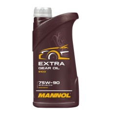 Ulei Transmisie Sintetic MANNOL Extra Gear Oil 75W-90 GL-4 GL-5, Universal, 1 litru, Pentru Cutii Manuale si Diferentiale (inclusiv LS), Economie Comb