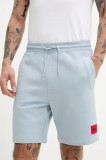 HUGO pantaloni scurti din bumbac culoarea negru, 50466196