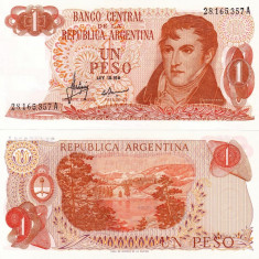 ARGENTINA 1 peso ND (1970-73) P-287 UNC!!!