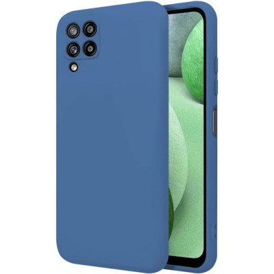 Husa Soft Touch, slim, ALC Mobile, anti soc, compatibila cu Samsung Galaxy A12, Albastru Tpu foto