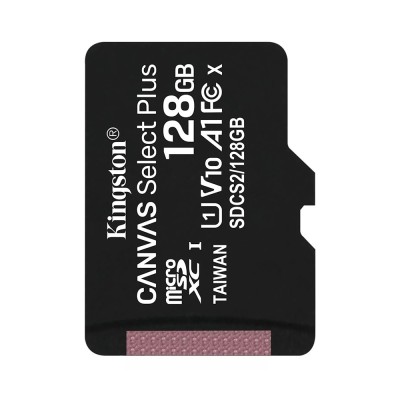 Kingston - Memory Card Canvas Select Plus (SDCS2/128GBSP) - MicroSDXC, 128GB, Class 10 / UHS-1 U3 - Black foto
