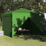 Cort cu Copertină Verde 300 x 300 x 227 / 236 / 245 cm