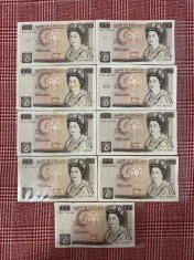 Bancnota United Kingdom (Anglia) - 10 Pounds - Elizabeth II (1975-1980) ND - semnatura - John Brangwyn Page (JBP) foto