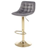 Scaun de bar HM H120 velvet Gri