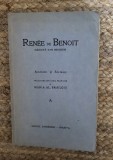 RENEE DE BENOIT -AMINTIRI SI SCRISORI ,1929