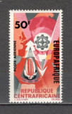 R.Centrafricana.1966 Posta aeriana-Colaborarea EUROPAFRICA DC.71, Nestampilat