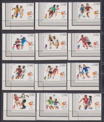 ZAIR 1982 SPORT FOTBAL MI. 759-770 MNH foto