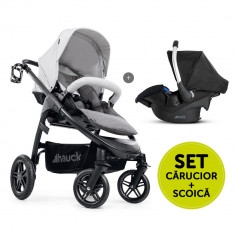 Carucior Dublu Duett 3 Melange Charcoal foto