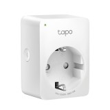PRIZA inteligenta TP-LINK, Schuko x 1, conectare prin Schuko (T), 10 A, programare prin smartphone, Bluetooth, WiFi, alb &quot;Tapo P100(1-pack)&quot; (timbru v