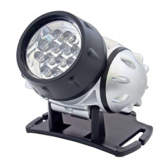 Lanterna de cap, 12 led-uri alb rece, 4 moduri iluminare, unghi reglabil MultiMark GlobalProd