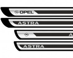 Set protectii praguri CROM - Opel Astra foto