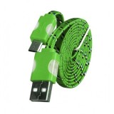 Cablu de date Snur MicroUSB cu LED Verde