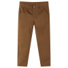 Pantaloni de copii, coniac, 128 12967, vidaXL