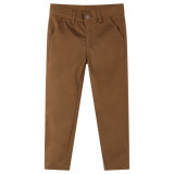 Pantaloni de copii, coniac, 128, vidaXL