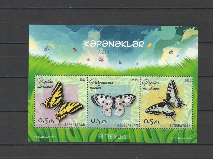 AZERBAIJAN 2022 FAUNA INSECTE FLUTURI