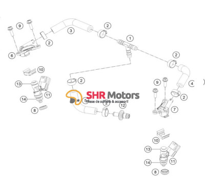 O-ring partea inferioara injector benzina TPI KTM, Husqvarna 2011-2022 foto