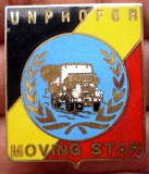 II.079 BELGIA ONU INSIGNA MILITARA UNPROFOR MOVING STAR