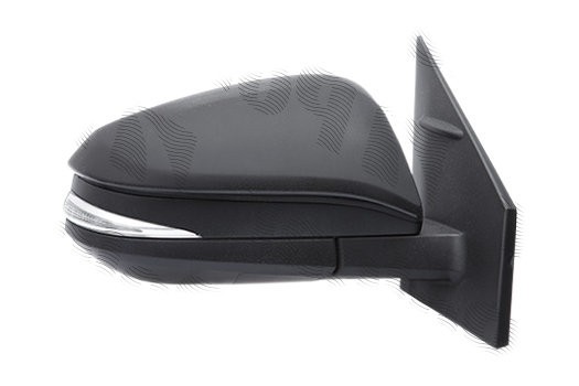 Oglinda exterioara Toyota Rav4 (Xa40), 01.2013-, partea Dreapta, culoare sticla crom, sticla convexa, cu carcasa grunduita , cu incalzire, ajustare e