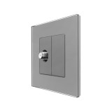 Cumpara ieftin Priza TV Satelit cu Rama din Sticla LUXION SmartElectro IntelligentHouse