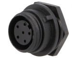 Conector Circular Mamă 6PIN IP68 125V