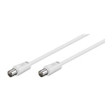 Cablu COAXIAL TV antena 1.5m tata-tata 75 ohm 70DB Dublu ecranat CCS alb 68145 Goobay