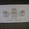 XL Aniversare Regele Baudouin, 2 Timbre Obliterate, Ediție Limitată Nr. 01469, Stemă Regală .Belgia 1970 Carton Filatelic